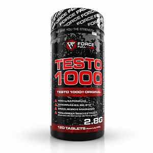 Testo 1000 Original Feno Grego, Magnesio, Zinco e Boro 120 Comprimidos - Force Full Labz