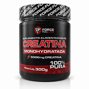 Creatina Monohidrata 100% Pura 300g - Force Full Labz