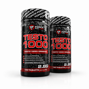 Kit 2x Testo 1000 Original Feno Grego, Magnesio, Zinco e Boro 120 Comprimidos - Force Full Labz