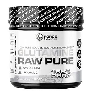 Glutamine Raw Pure 100% L-G 300g - Force Full Labz