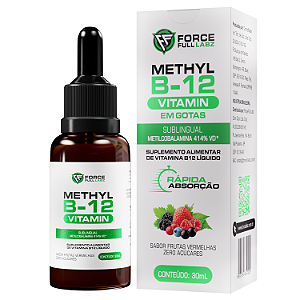 Methyl B-12 Metilcobalamina em Gotas Sublingual 30ml 414%VD - Force Full Labz
