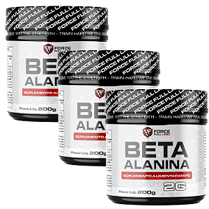 Kit 3x Beta Alanina 600g - 100% Pura - Force Full Labz