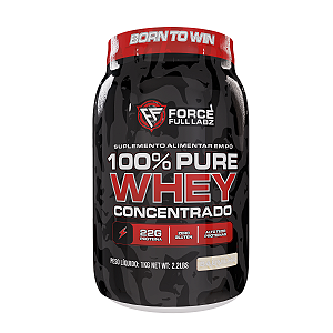 100% Whey Protein Concentrada 1kg, 22g Proteína Por Dose - Force Full Labz