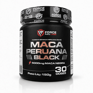 Farinha de Maca Peruana Negra Preta Black 150g Porção 5000mg - Force Full Labz