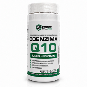 Coenzima Q10 Ubiquinona 200mg por porção 90 Cápsulas - Force Full Labz