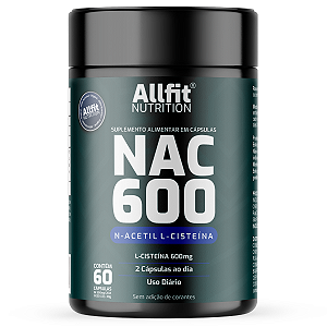 Nac 600mg N Acetil Cisteina 60 cáps Allfit