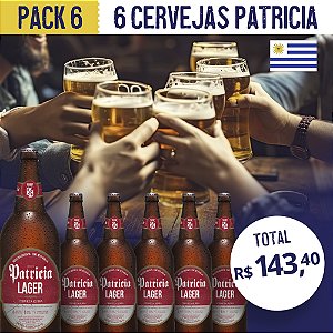 Kit 06 Cervejas Uruguaias Patrícia 960ml