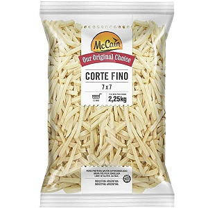 Batata Maccain 7mm Corte Fino - Pacote 2,25 kg -(Preço do Kg - R$ 15,50)