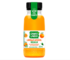Suco de Laranja Integral Campo Largo 250ml