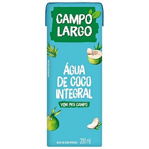 Agua de Coco Integral Campo Largo 200ml