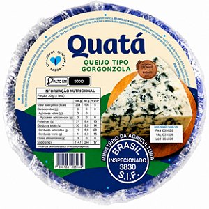 Queijo Gorgonzola 3kg Quatá - (Preço do Kg - R$ 63,90)