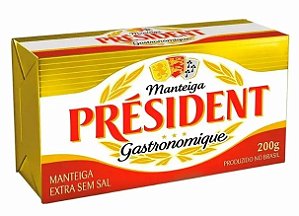 Manteiga Tablet S/ Sal President 200g