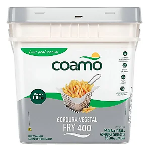 Gordura Vegetal Coamo FRY400 Balde 14,5Kg.