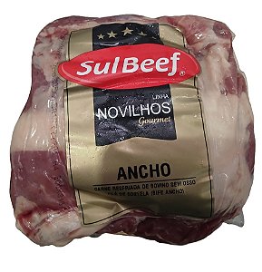 Bife Ancho Sulbeef Novilho Fracionado - Resfriado (Peso variável 0,80 kg a 0,90 Kg). Preço Kg / R$ 75,40. (Preço do Item baseado no peso máximo).