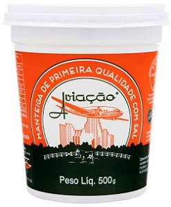 Manteiga Aviação C/Sal Pote 500g.
