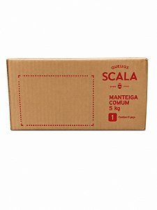 Manteiga 5Kg S/ Sal Scala - Preço do Kg: R$ 36,90