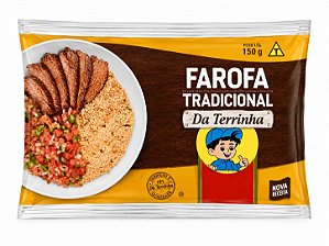 Farofa tradicional pronta da Terrinha 150g.