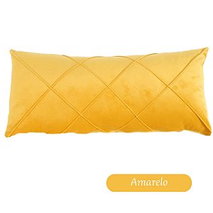 CAPA ALMOFADA RETANGULAR BAGUETE GRANDE 30x65 cm - AMARELO