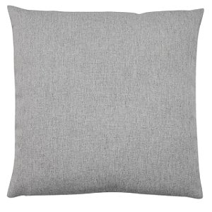 CAPA DE ALMOFADA COR CINZA CLARO EM LINHO 45X45 CM
