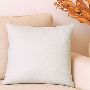 CAPA DE ALMOFADA LINHAO BEGE CLARO 45X45 CM