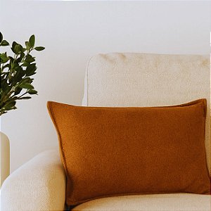 CAPA RETANGULAR BAGUETE BOUCLE TERRACOTA 30X50 CM