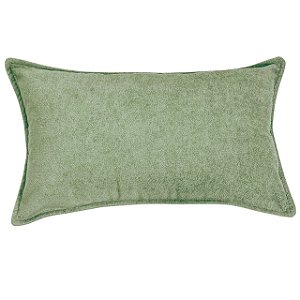 CAPA ALMOFADA RETANGULAR BAGUETE BOUCLE VERDE 30X50