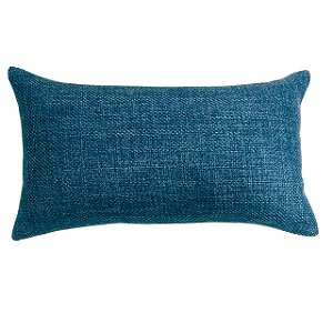 CAPA DE ALMOFADA RETANGULAR BAGUETE LINHAO AZUL MARINHO 30x50 CM