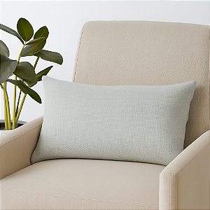 CAPA DE ALMOFADA RETANGULAR BAGUETE LINHAO BEGE CLARO 30x50 CM