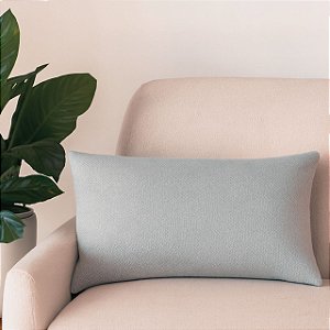 CAPA DE ALMOFADA RETANGULAR BAGUETE LINHAO CINZA ESCURO 30x50 CM