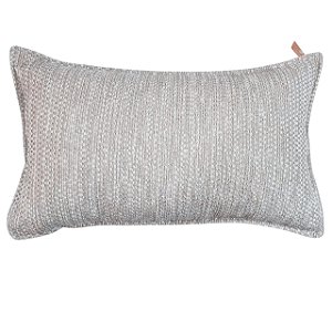 CAPA DE ALMOFADA RETANGULAR BAGUETE LINHAO TONS CINZA 30x50 CM