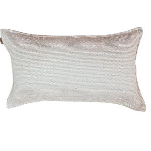 CAPA DE ALMOFADA RETANGULAR BAGUETE LINHAO TONS BEGE 30x50 CM