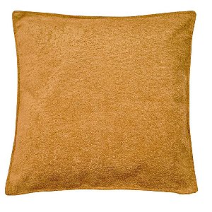 CAPA DE ALMOFADA BOUCLE MOSTARDA 50X50 CM