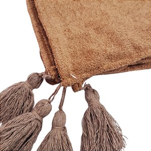 MANTA SOFA PESEIRA CAMA BOUCLE MACIA 1,70X1,40 MOSTARDA