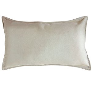 CAPA DE ALMOFADA RETANGULAR BAGUETE  CAMURÇA BEGE CLARO 30X50CM