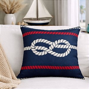 CAPA ALMOFADA LINHO MAR CORDA 45x45 CM