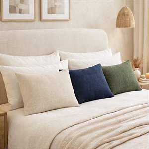CAPA ALMOFADA RETANGULAR BAGUETE LINHO LUXO 30X50 CM CORES