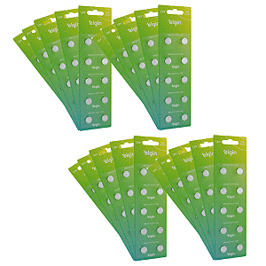 Caixa com 200 Baterias LR41-LR736-AG3 - 20 Blister com 10 unidades Elgin