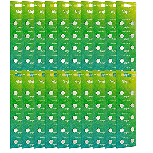 Caixa com 200 baterias LR1120-AG8 - 20 cartelas com 10 Unidades Elgin