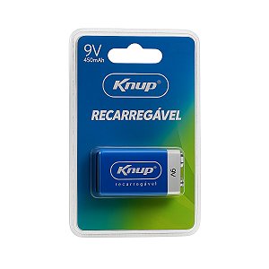 Bateria Recarregável 9V 450mAh – Knup
