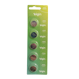 Blister com 05 Baterias CR1616 3V Elgin