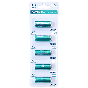 Blister com 5 Baterias Ultra Alcalina 12V A23 Onistek – Alta Performance