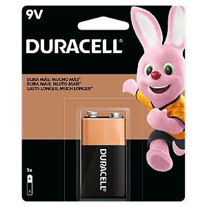 Blister com 01 Bateria Alcalina 9V Duracell