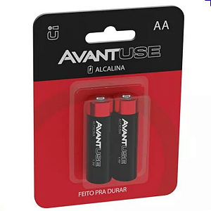 Kit Pilhas Alcalinas AA Pequena Com 02 Unidades 1.5v - Avant