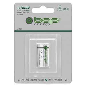 Blister com 1 Bateria CR123A Lithium 3V BAP