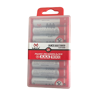 PILHA RECARREGAVEL MOX MO-AAA1100 B8