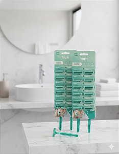 Kit com 24 Aparelhos de Barbear Manual Fastcare Lamina masculino Elgin