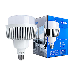 Lâmpada LED Super Bulbo 150W Branca Fria E40 6500K 13500 lúmens Bivolt Elgin Galpão