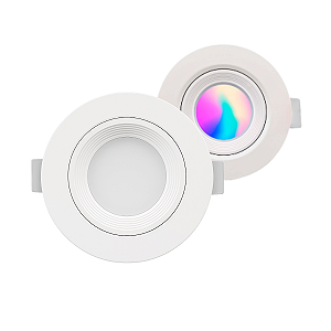 Luminária Spot LED Smart Wi-Fi 5W RGB Redonda Dimerizável Elgin Alexa
