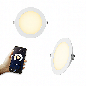 Plafon LED Smart Wi-Fi 18W Redondo Embutir RGB Dimerizável Elgin