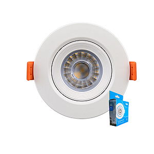 Spot LED Redondo Branca Fria MR11 3W 240lm 6500K Bivolt Elgin
